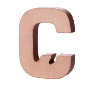 letra papel mache innspiro 10cmx1.7cm c