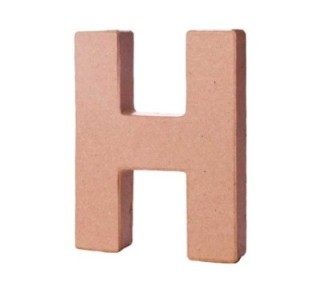 letra papel mache innspiro 10cmx1.7cm h