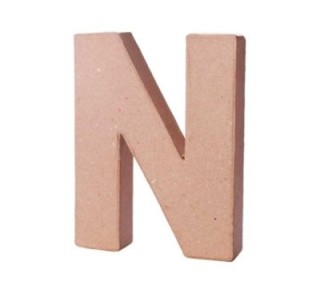 letra papel mache innspiro 10cmx1.7cm n