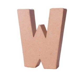 letra papel mache innspiro 10cmx1.7cm w