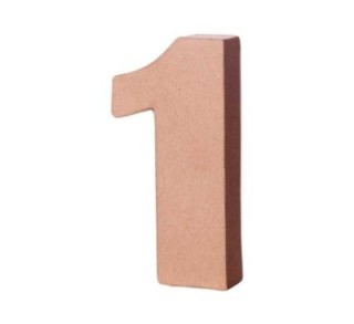numero papel mache innspiro 10cmx1.7cm 1