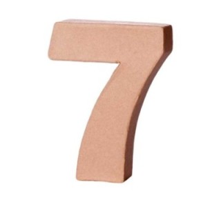 numero papel mache innspiro 10cmx1.7cm 7