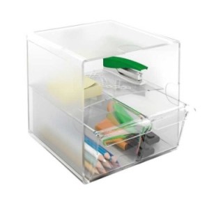 archicubo c/2 cajones peq.cristal 6706cr