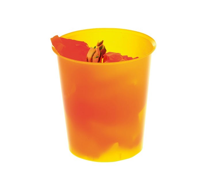 papelera archivo 2000 18l transl. naranja 2001