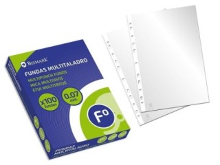 c. 100 fundas pp fo 16t bismark p/naranja