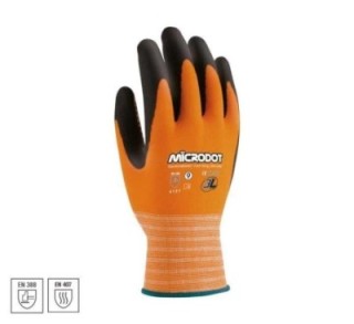 guantes seg. mecanico 3l microdot wx 666 t.6 pack  12 unidades