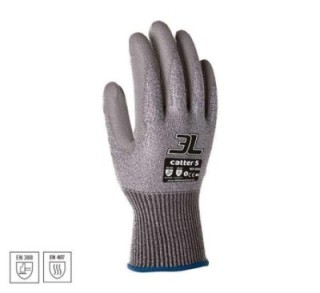 guantes seg. mecanico 3l catter 5 wx 020 t.7 pack  12 unidades