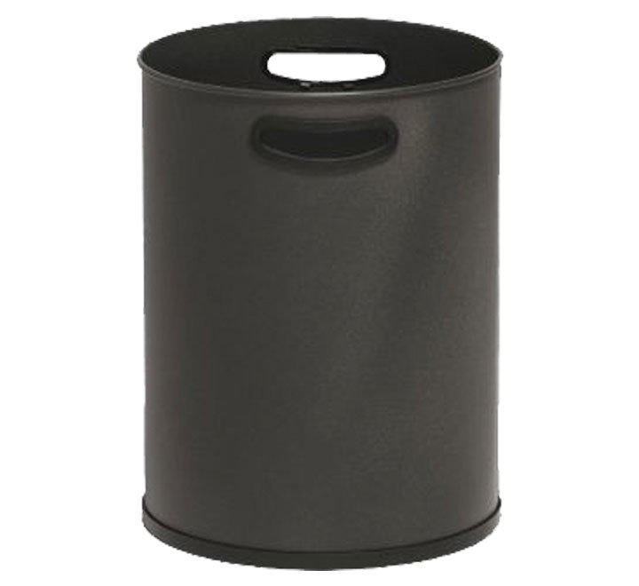 papelera metalica asas pvc sie 111 negro