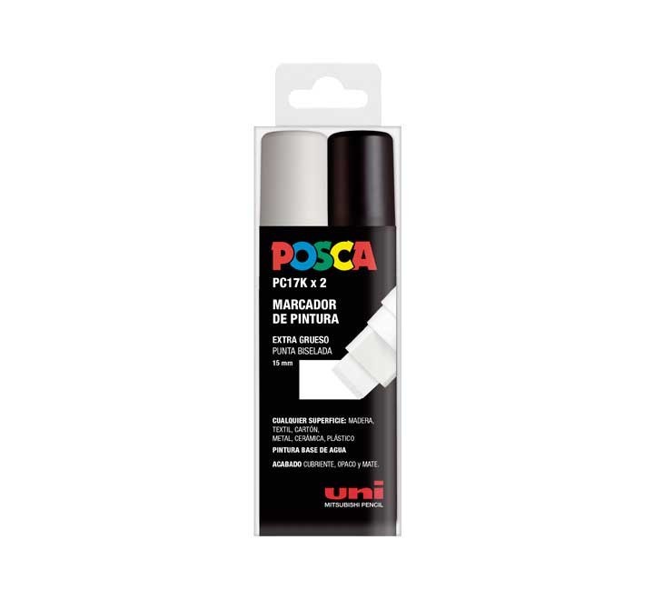 est. 2 marca. uniball posca pc17k/2c bl+neg