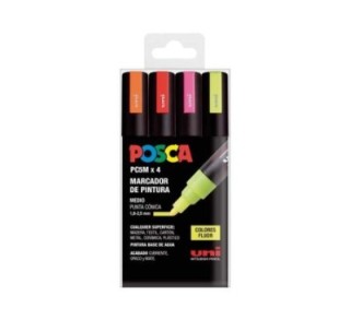 est. 4 marca. uniball posca fluor pc5m/4c stdo