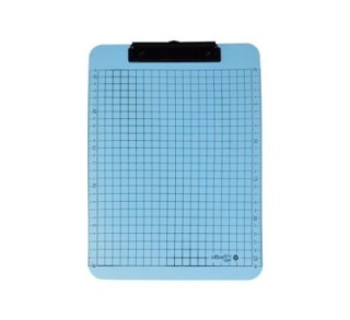 soporte con pinza a4 office box azul 9232