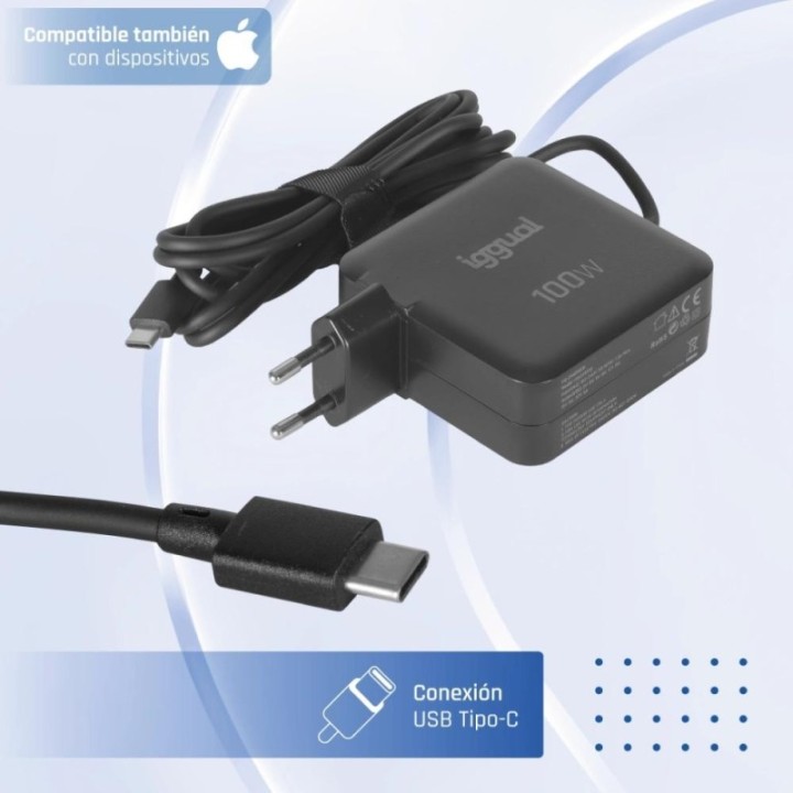 iggual cargador port?til y m?vil tipo c pd 100w