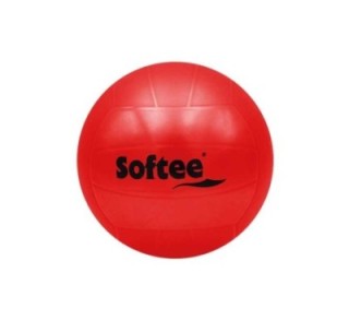 pelota polivalente lisa flexi 14cm softee rojo