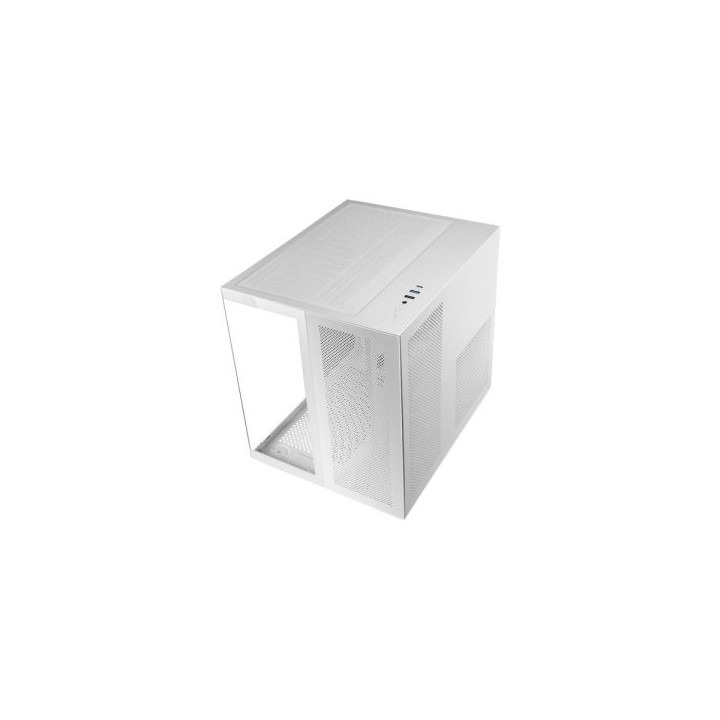 caja microatx cube gaming mars gaming mcnovam blanca doble panel de cristal templado doble camara re