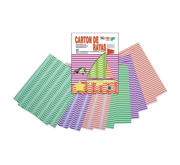 b.12u carton rayas niefenver 34x32cm 0700130