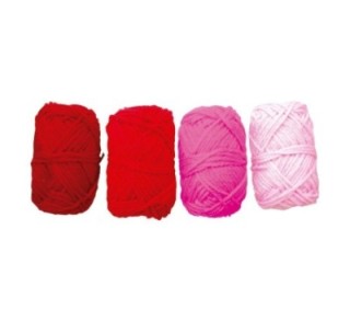 b.4un ovillos lana 8gr niefenver rojo 1100104