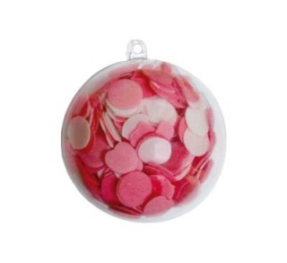 p.5un bola plastico cristal 80mm niefenver 1300150