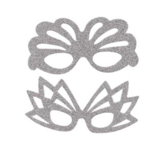 bl. 2 antifaces niefenver goma eva purp plata