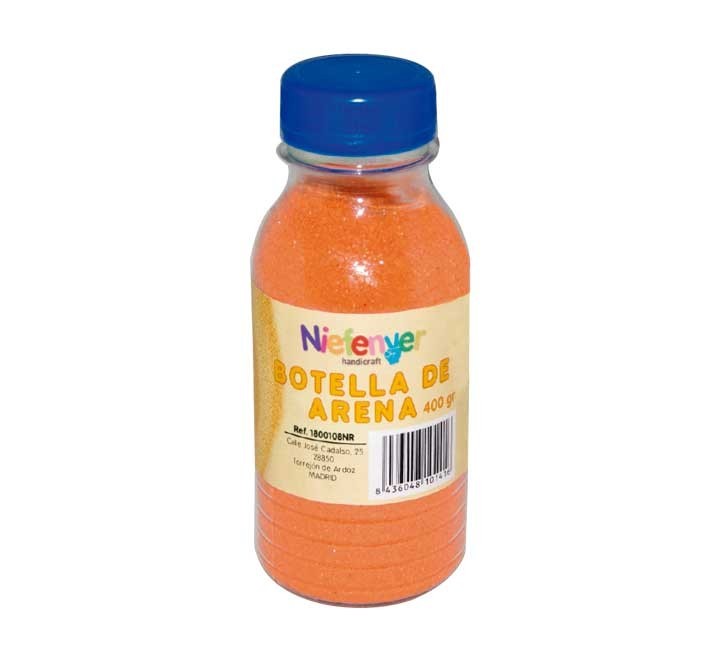 botella 400gr arena nat. fina niefenver naranja