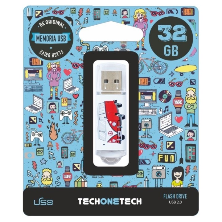tech one tech camper van van 32 gb usb 2.0