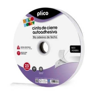 cinta autoadh. plico 20mmx25m hembra