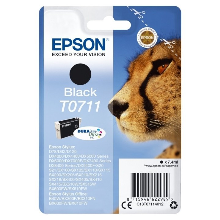 epson cartucho t0711 negro