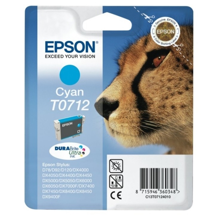 epson cartucho t0712 cyan