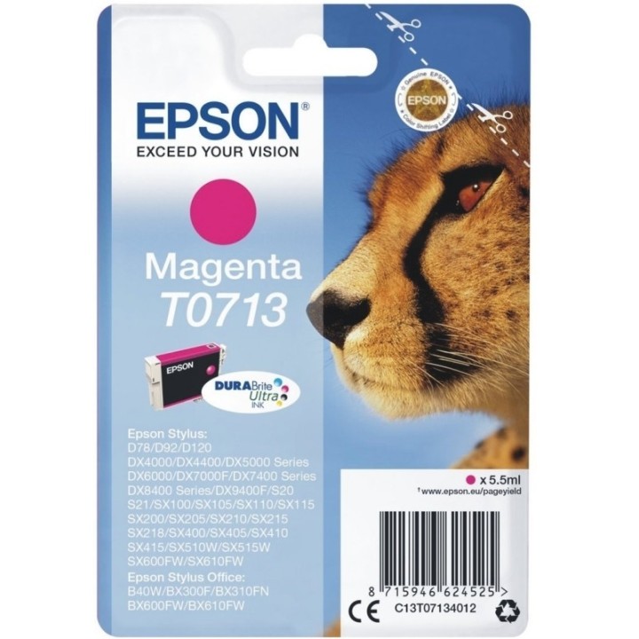 epson cartucho t0713 magenta