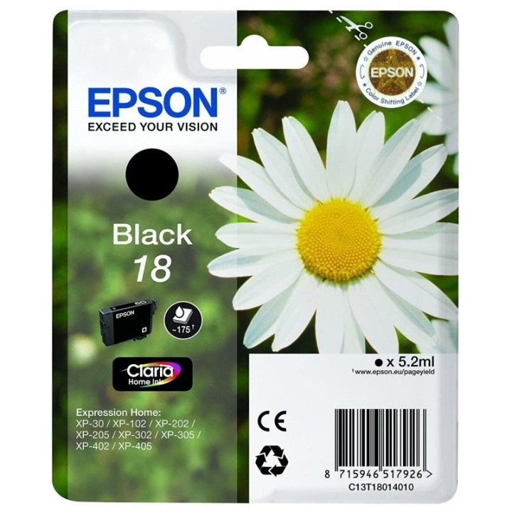 epson cartucho t1801 negro