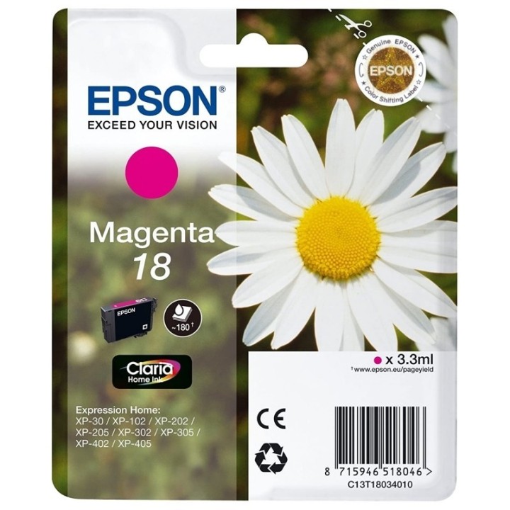 epson cartucho t1803 magenta