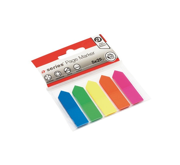 paq. 5 indice a series flecha 12x44mm stdo neon