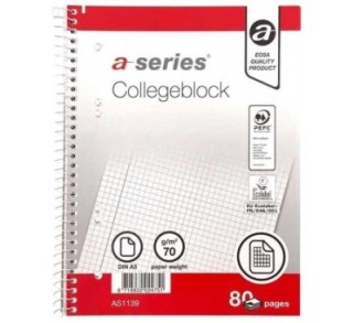 cuaderno esp. a series 80h a5 cuadr. 4 talad