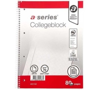 cuaderno esp. a series 80h a4 cuadr. 4 talad