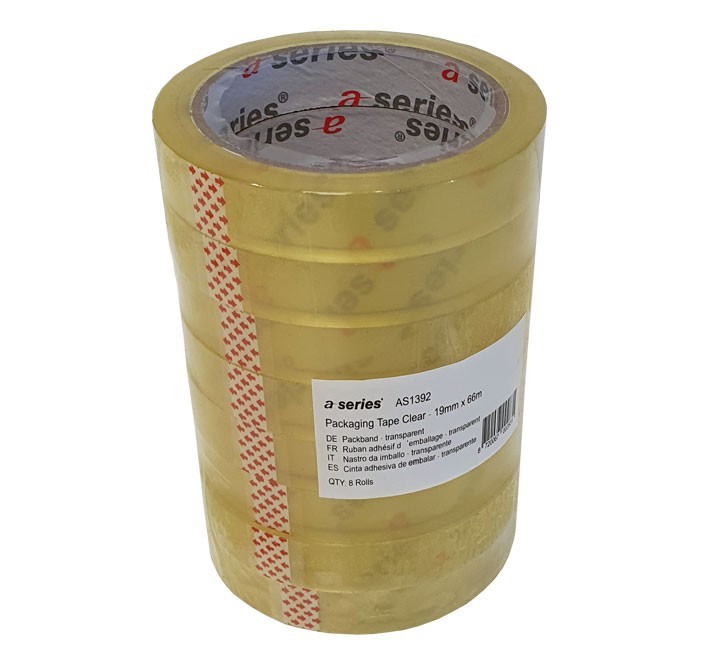 pack 8 rollos cinta adh. a series 19mmx66m