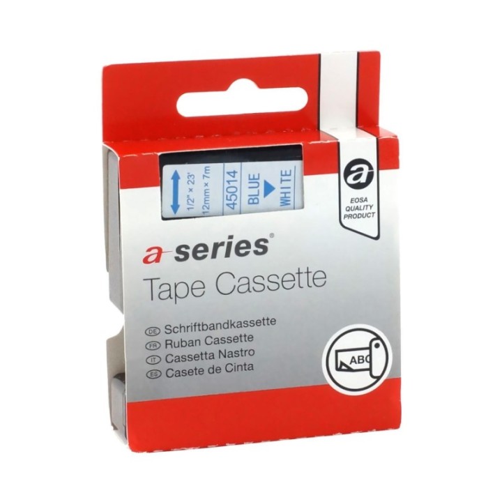 cinta rot a series comp dymo d1 12mm az/bl 45014