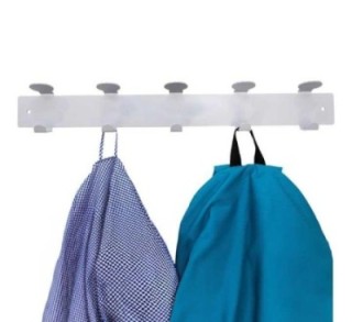 colgador pared a series 5 ganchos gris ral7040