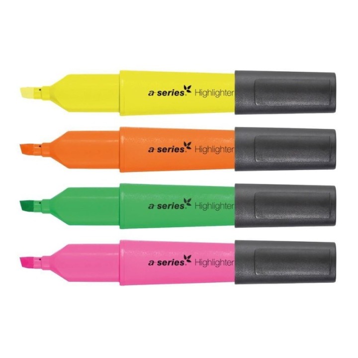 pack 4 marcad. fluorescente a series eco