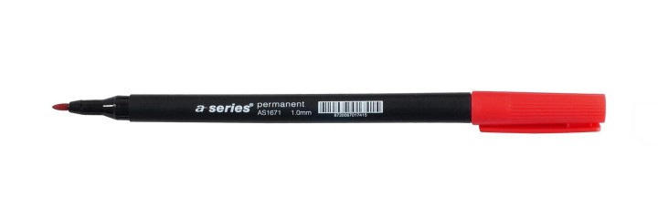 rotulador perm. a series ohp 1mm rojo pack  10 unidades