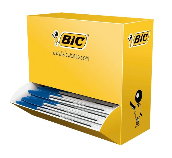 c. 90+10 boligrafo bic cristal azul