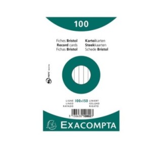 paq 100 fichas exacompta 100x150 hzt10802x