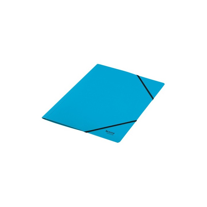 leitz carpeta de carton con gomas y sin solapas a4 recycle 100% azul leitz 39080035