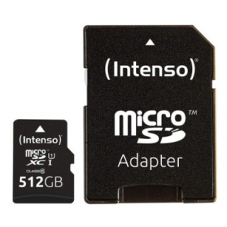 intenso 3423493 micro sd uhs i premium 512g c/adap