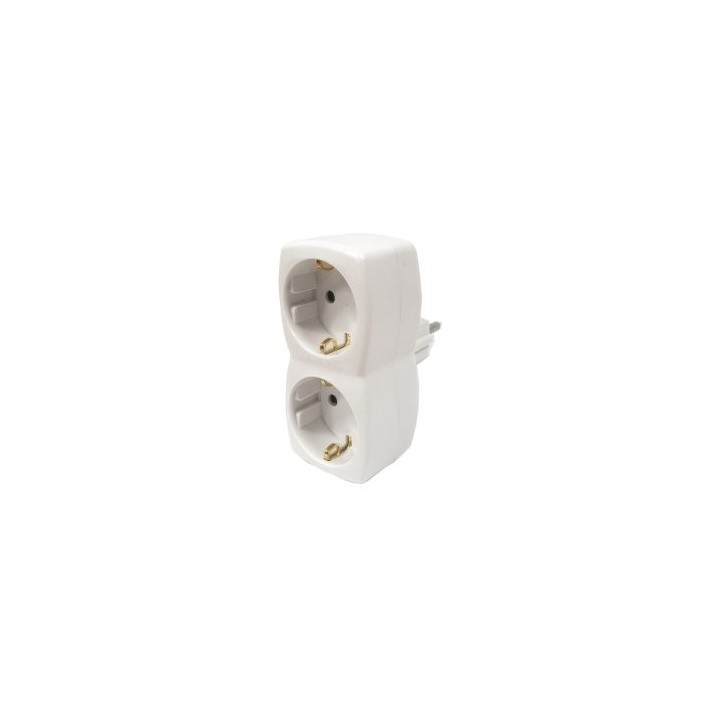ladron de 2 tomas hama 00108876 3600w 250v color blanco