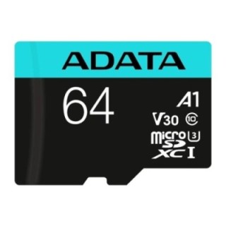 adata microsdxc/sdhc uhs i u3 64gb c/adapt
