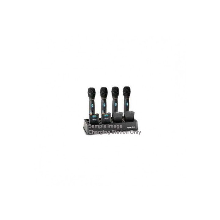 clearone 4-bay docking (charging) station for recharging transmitters (910-6000-400)