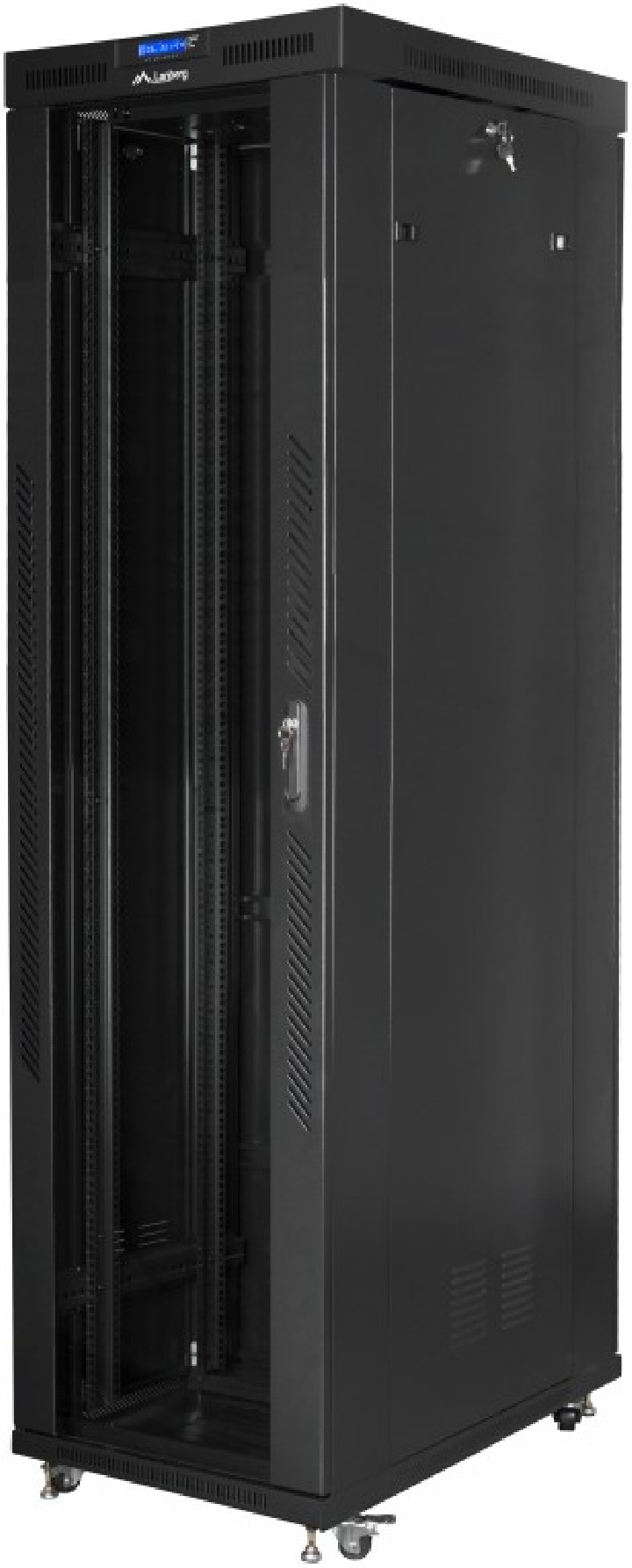 armario lanberg rack 19" 47u 800x1000 flat pack black negro