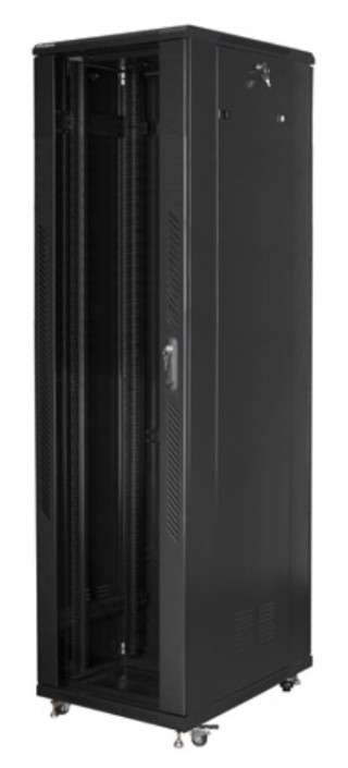 armario lanberg rack 19" 37u 800x800 flat pack black negro