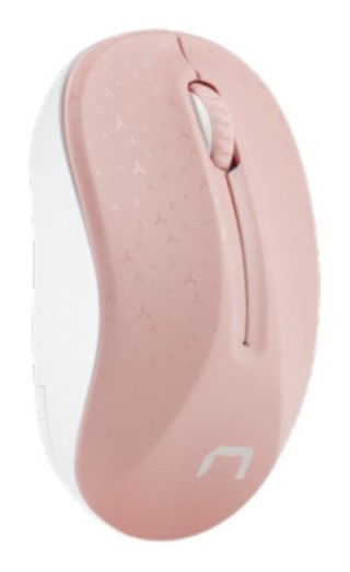 raton natec toucan rosa blanco rf inalambrico pilas