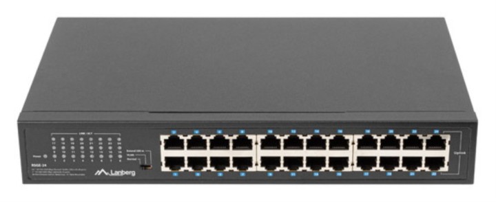 switch lanberg 24 puertos gigabit ethernet rack 19"