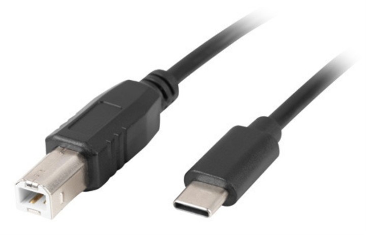 cable lanberg usb c macho a usb b 2.0 macho 1.8m negro